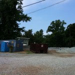 Alley view of back of Phase 2 foundations