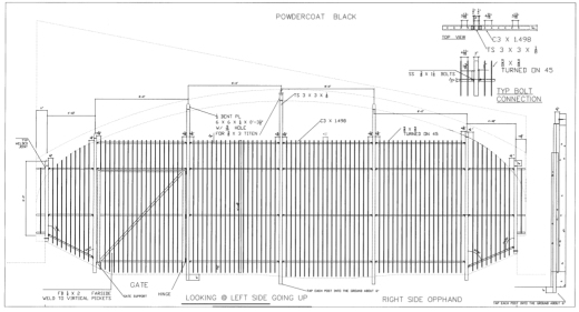 proposed $56,000 fence under 2nd St connector bridge